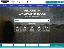 Tablet Screenshot of londonderrydodge.com